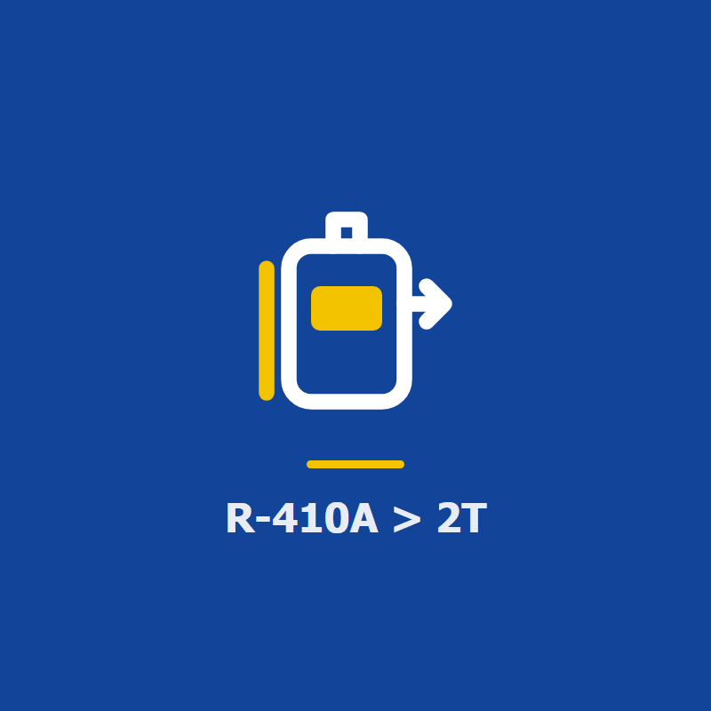 تعبئة فريون R-410A — أكبر من ٢ طن